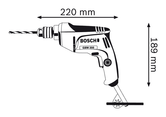 Máy Khoan Bosch GBM 350 - 06011A95K0