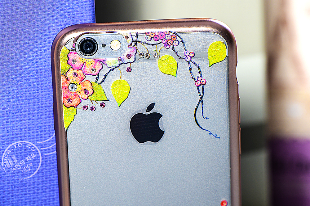 Ốp Lưng Cube iPhone 6 Swarovski Blossom - Grape Garden