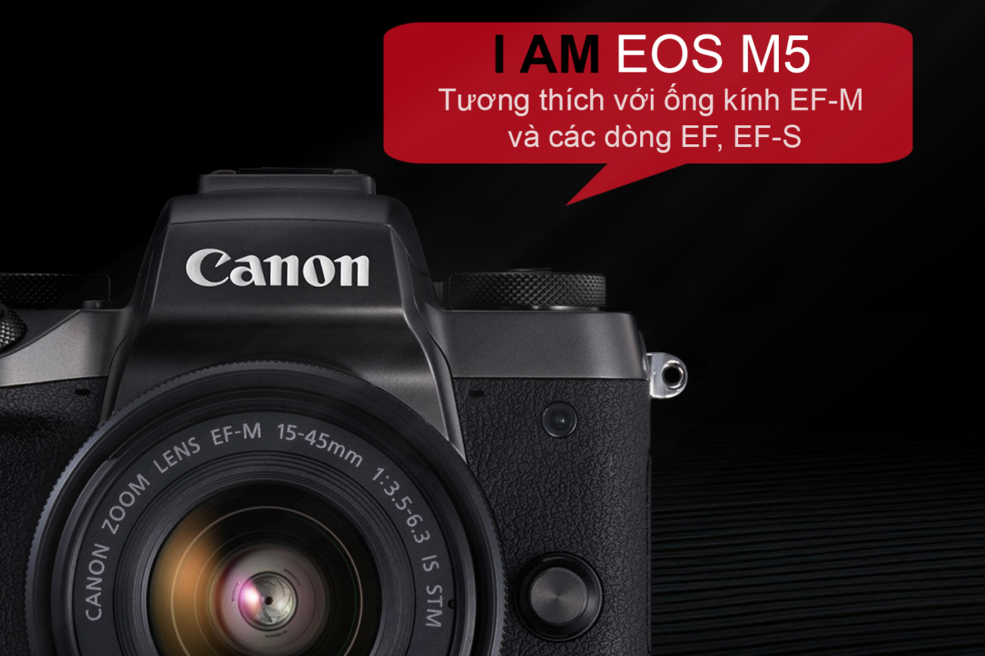 Máy Ảnh Mirrorless Canon EOS M5 + Lens 15-45mm (Lê Bảo Minh)