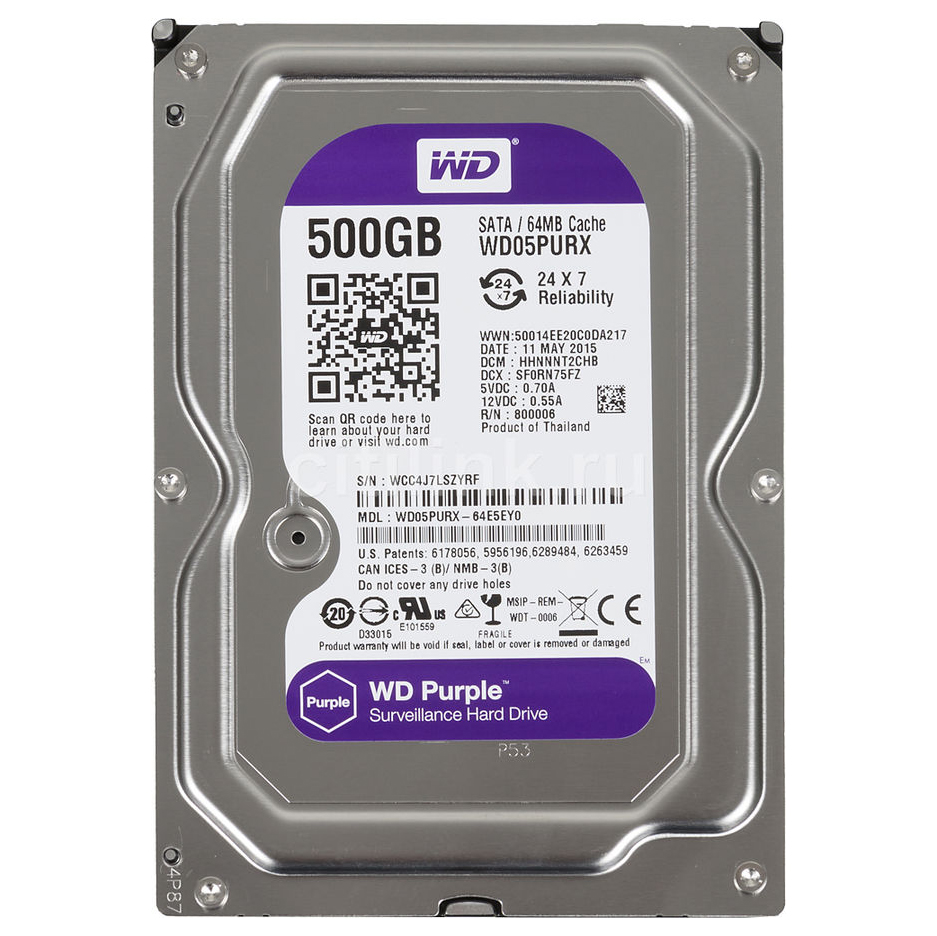 Ổ Cứng Trong PC WD  500GB 3.5