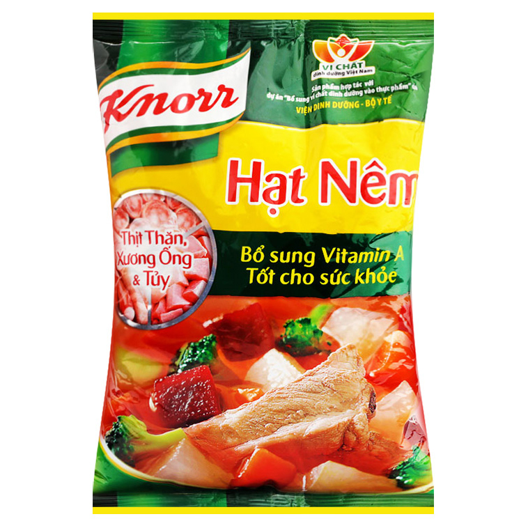 Hạt Nêm Knorr Từ Thịt Thăn, Xương Ống Và Tủy Bổ Sung Vitamin A (900g) - 32010220