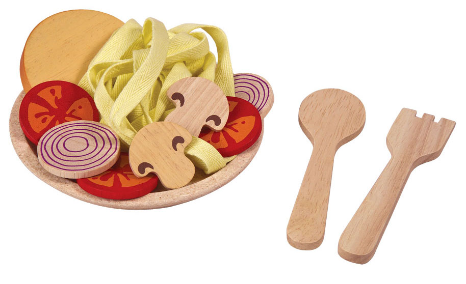 Bộ Bữa Ăn Với Mì Spaghetti Bằng Gỗ Plan Toys Spaghetti - PL3466