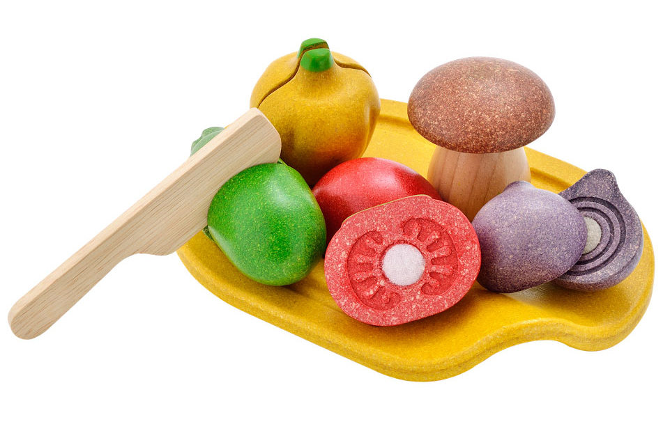 Bộ Rau Củ Các Loại Bằng Gỗ Plan Toys Assorted Vegetables Set - PL3601