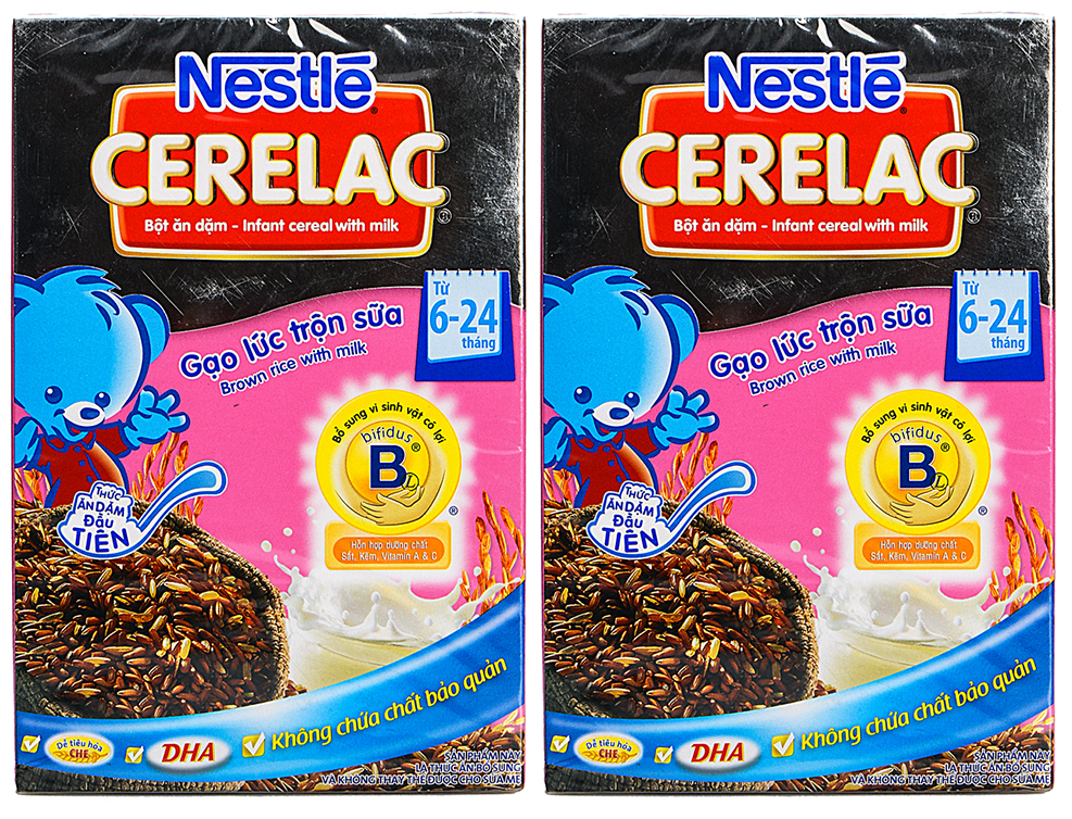 Bột Ăn Dặm Nestle Cerelac - Gạo Lức Trộn Sữa (200g)