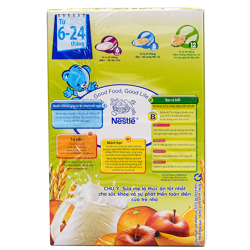 Bột Ăn Dặm Nestle Cerelac - Gạo Và Trái Cây (200g)