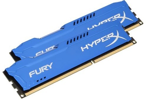 RAM Kingston 8G 1600MHZ DDR3 CL10 Dimm (Kit of 2) HyperX Fury Blue - HX316C10FK2/8