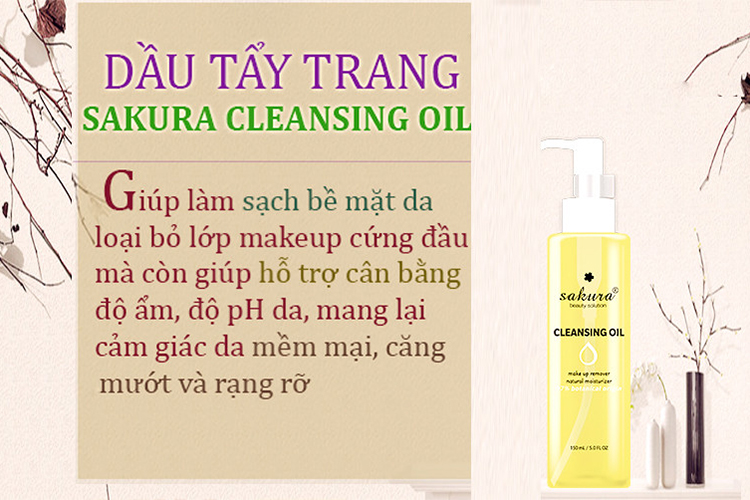 Dầu Tẩy Trang Sakura Cleansing Oil (200g)