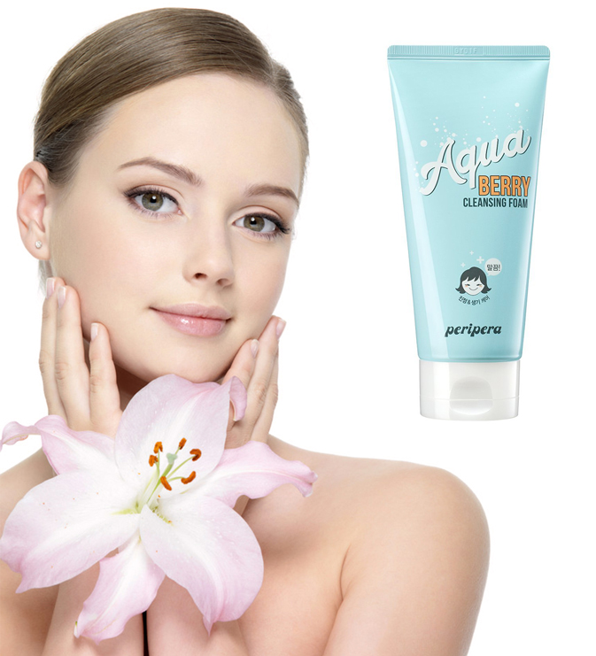 Sữa Rửa Mặt Shinbing Face - Peripera Aqua Berry Calming Care Cleansing Foam