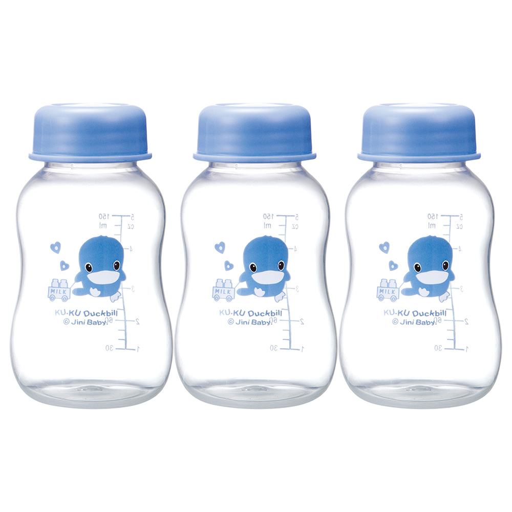 Bộ 3 Bình Trữ Sữa Mẹ Nhựa PP Kuku KU5924 (150ml)