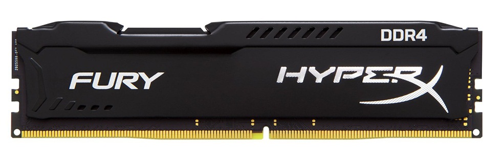 RAM Kingston 8GB 2400Mhz DDR4 CL15 DIMM Fury HyperX Black - HX424C15FB/8