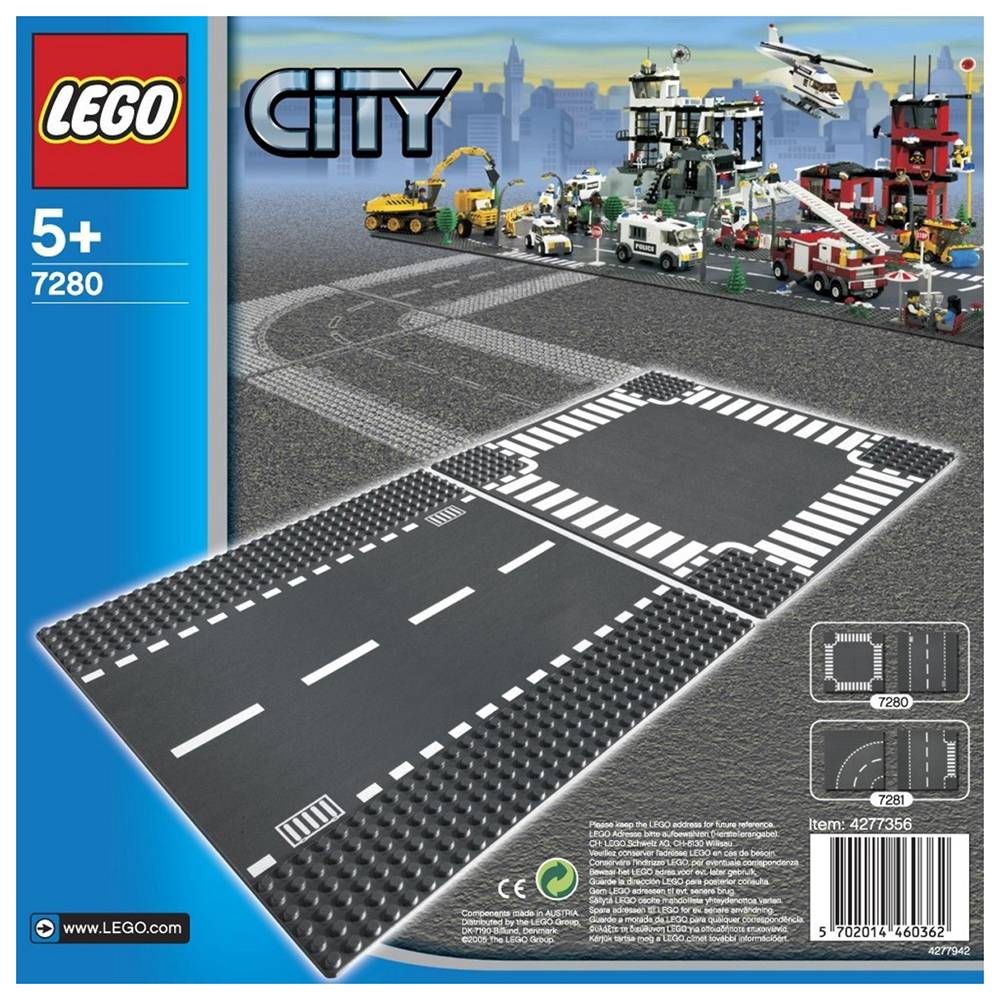 Mô Hình Lego City - Đường Thẳng Và Giao Lộ 7280 (2 Mảnh Ghép)