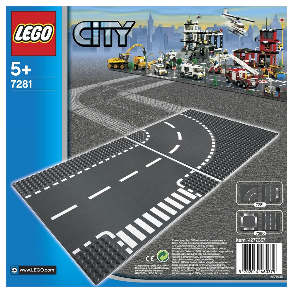 Đồ chơi giảm 49% Đế lót Lego City - Ngã Ba Và Khúc Quanh 7281 (2 Mảnh Ghép)