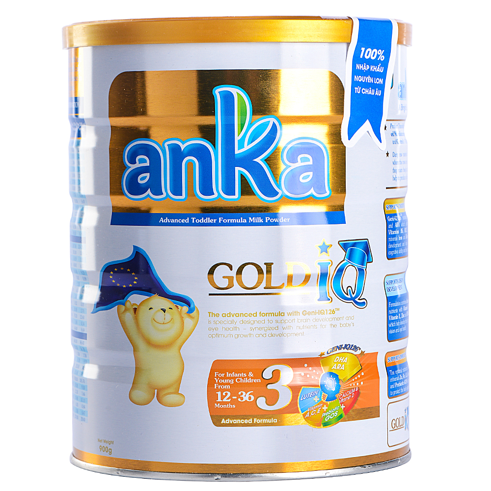 Sữa Anka Gold IQ Step 3 Dành Cho Bé 1 - 3 Tuổi (900g)