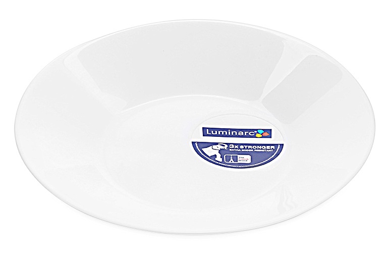 Bộ 6 Đĩa Thủy Tinh Luminarc White Essence Soup J2995 - (23cm)