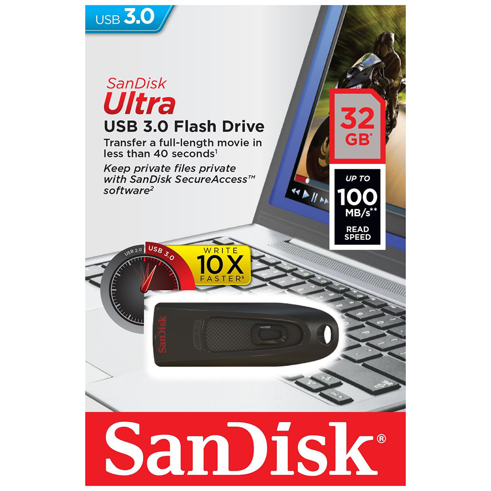 USB SanDisk CZ48 Multi-region SDCZ48-032G-U46 32GB - USB 3.0
