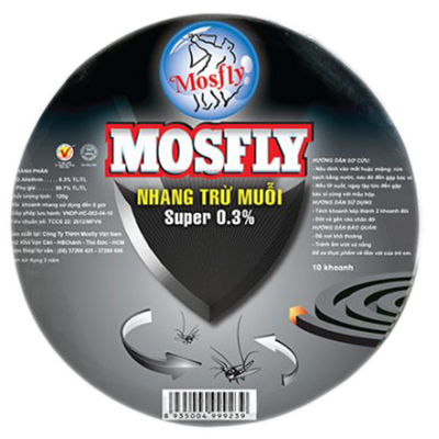 Hộp Nhang Muỗi Mosfly Super Black 10 Khoanh (72)