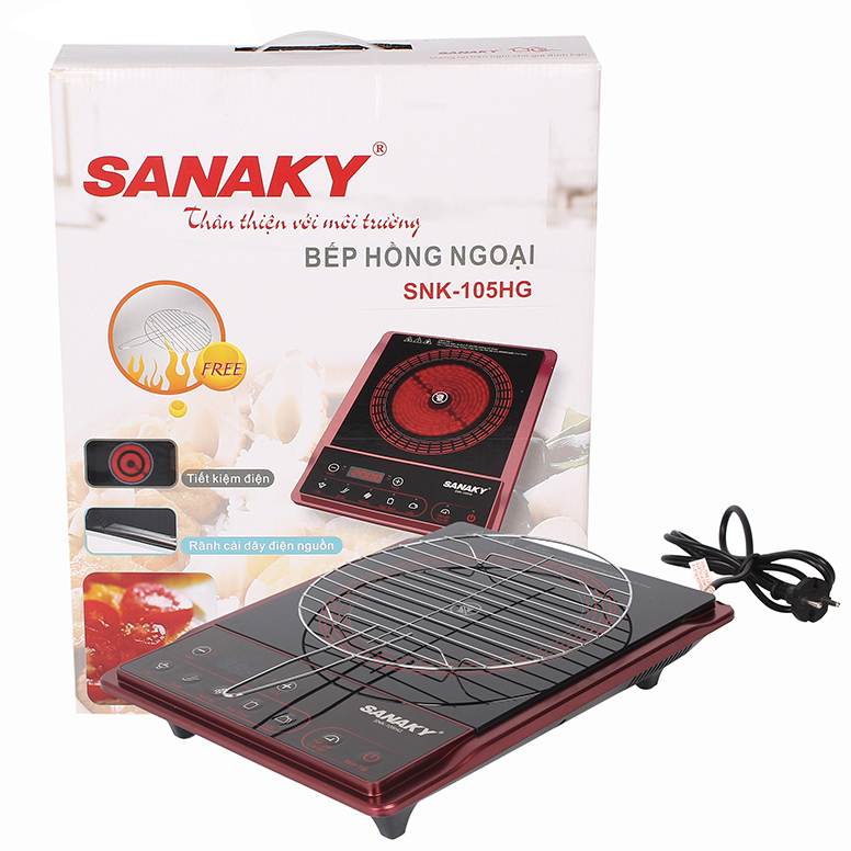 Bếp Hồng Ngoại Sanaky SNK-105HG – Tặng Kèm 1 Vỉ Nướng