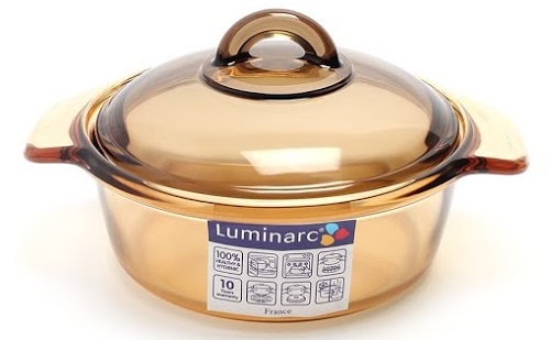 Bộ Nồi Thủy Tinh Luminarc Amberline LR2050 – 1.5L + 3L