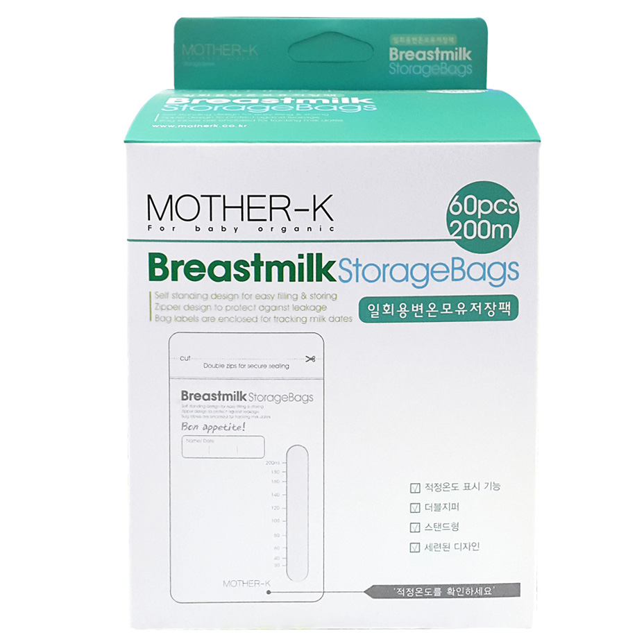 Túi Trữ Sữa Cảm Ứng Nhiệt Mother-K Hàn Quốc KM13089 (60 Cái)