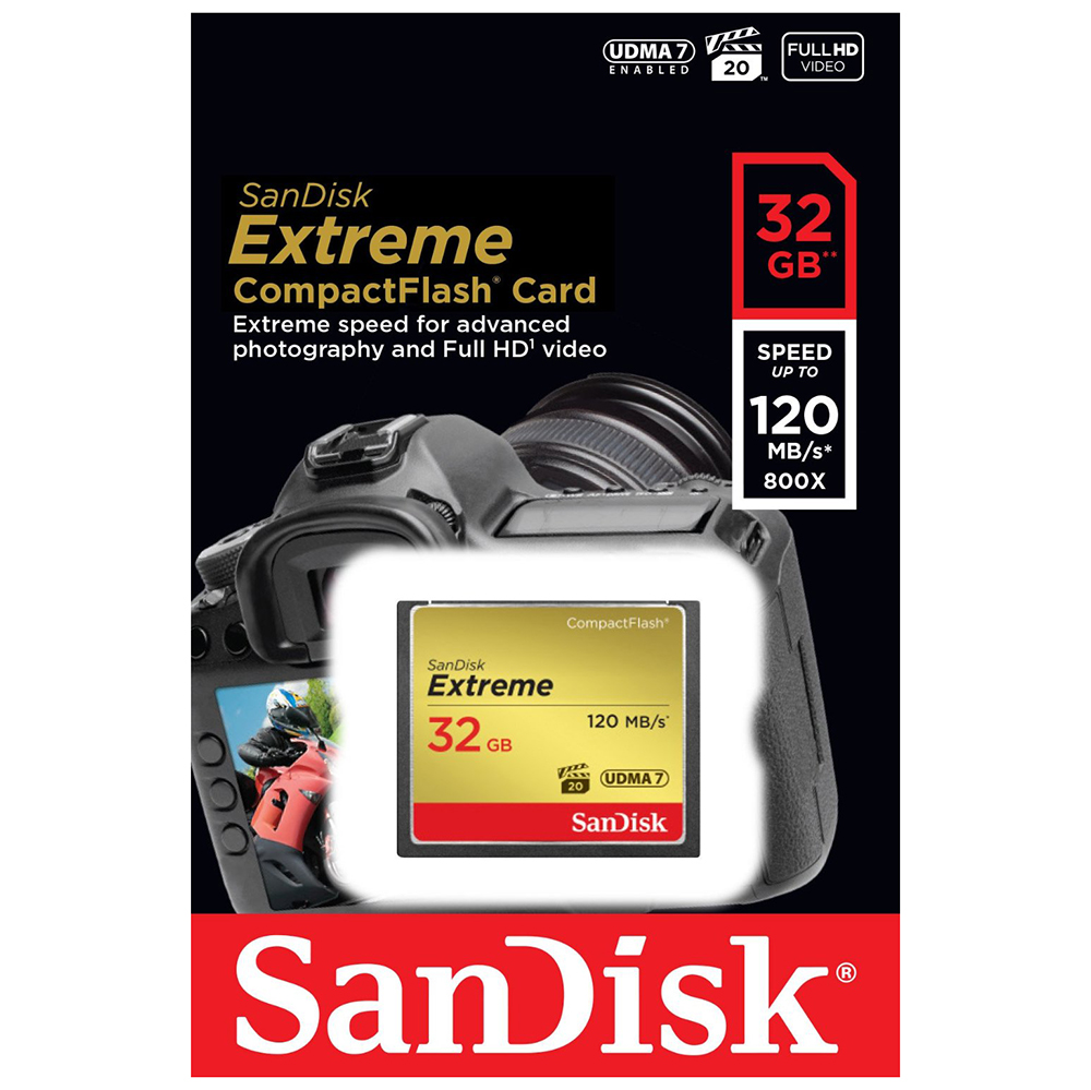 Thẻ Nhớ CF Extreme 800X SanDisk 32GB - 120MB/s