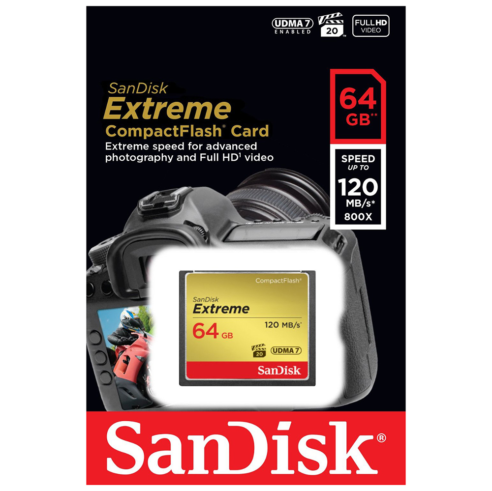 Thẻ Nhớ CF Extreme 800X SanDisk 64GB - 120MB/s