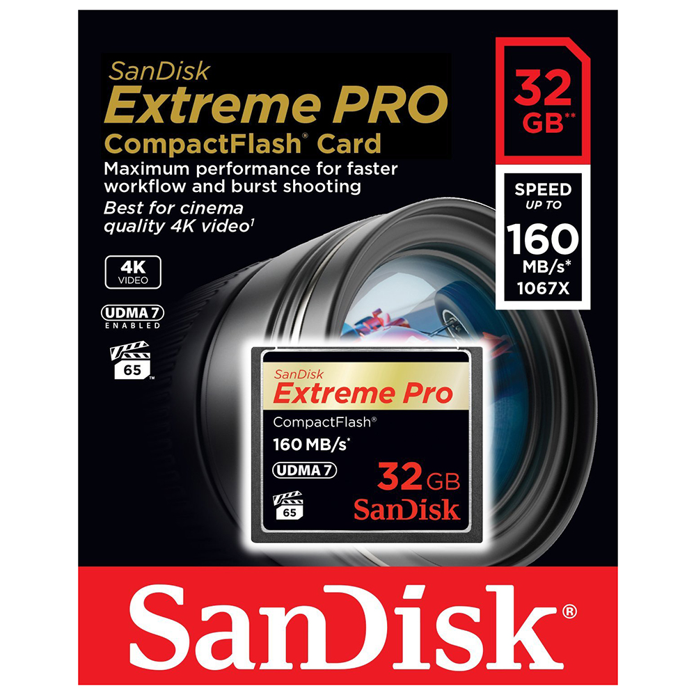 Thẻ Nhớ CF Extreme Pro 1067X  SanDisk 32GB - 160MB/s