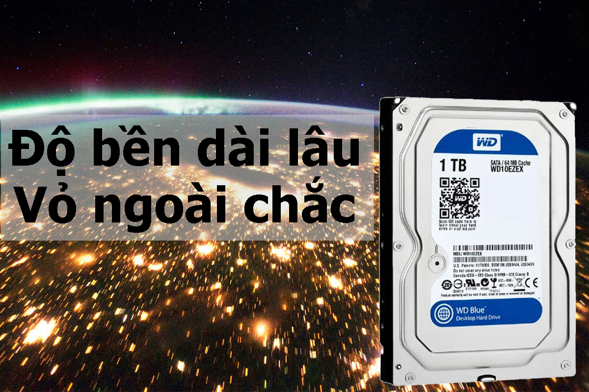 Ổ Cứng Trong WD Blue 1TB/64MB/7200rpm/3.5 - WD10EZEX
