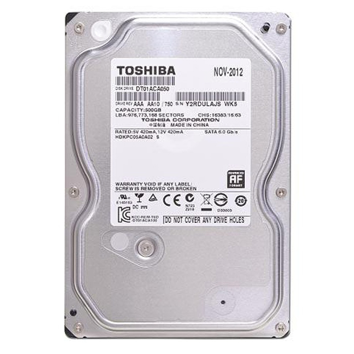 Ổ Cứng Trong PC Toshiba 500GB -3.5"/SATA3/7200rpm/32MB