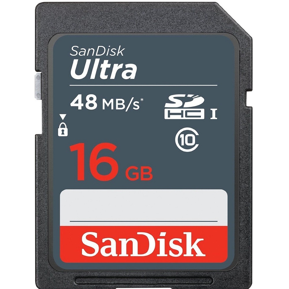 Thẻ Nhớ SD SanDisk Ultra Class 10 16GB - 48MB/s