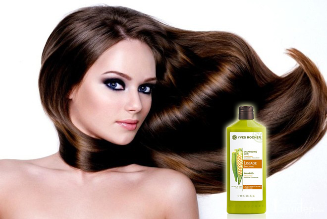 Dầu Gội Mượt Tóc Yves Rocher Treatment Shampoo Smooting Frizzy Hair (300ml) - Y102087