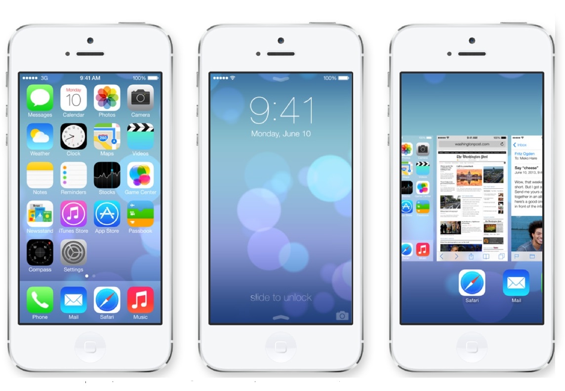 Giao diện iOS 7.0 trên iPhone 5S