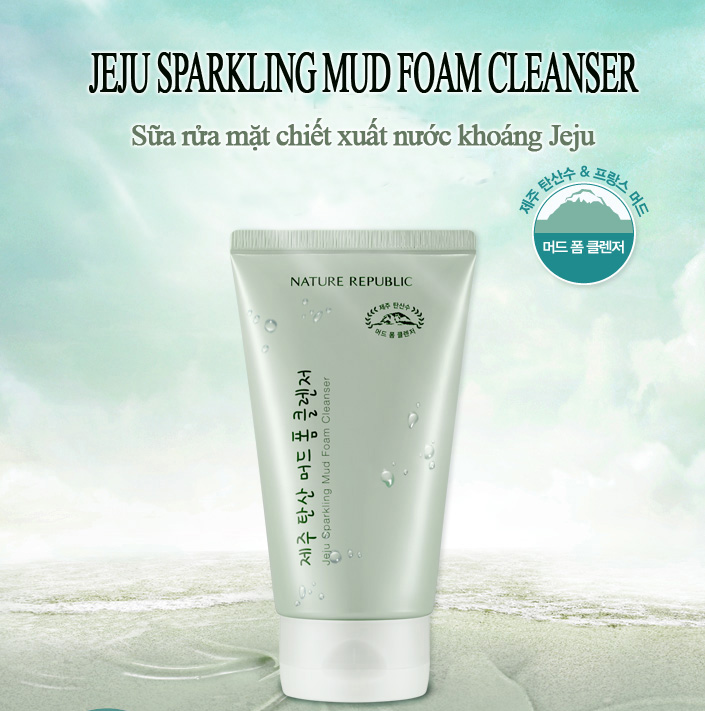 Jeju Sparkling Mud Foam Cleanser 