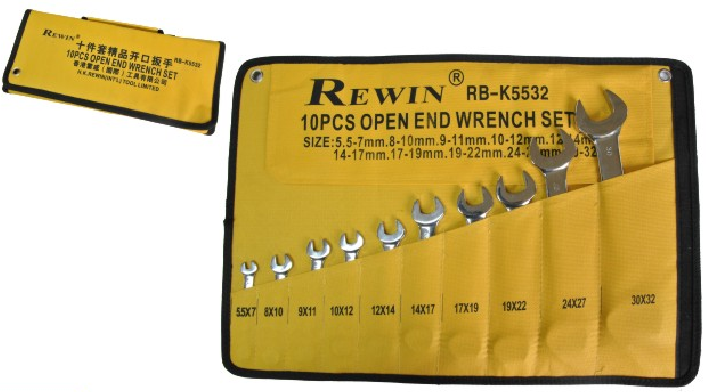 Bộ Chìa Khóa 2 Đầu Miệng Rewin RB-K5532 (10 pcs)