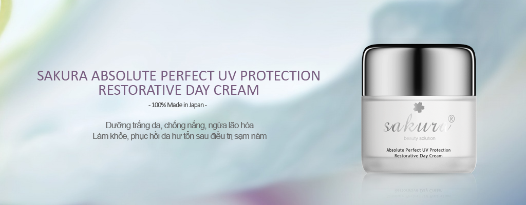 Kem Dưỡng Trắng Phục Hồi Sakura Absolute Perfect UV Protection Restorative Day Cream (35g)