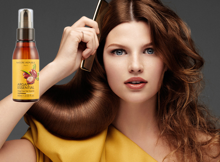 Tinh Chất Dưỡng Tóc Nature Republic Argan Essential Deep Care Hair Essence (60ml)