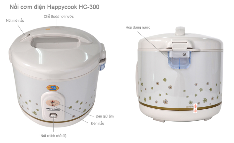 Nồi Cơm Điện HappyCook HC-30-3 Lít