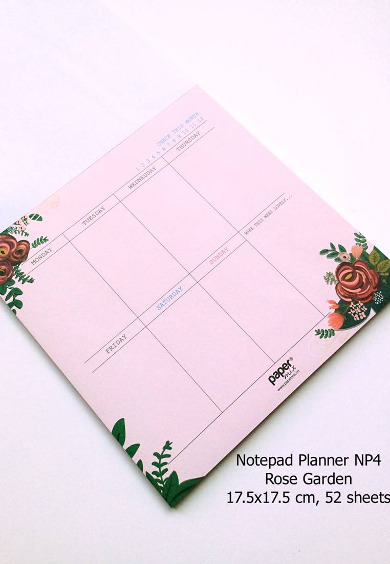 Notepad Planner Rose Garden - NP4