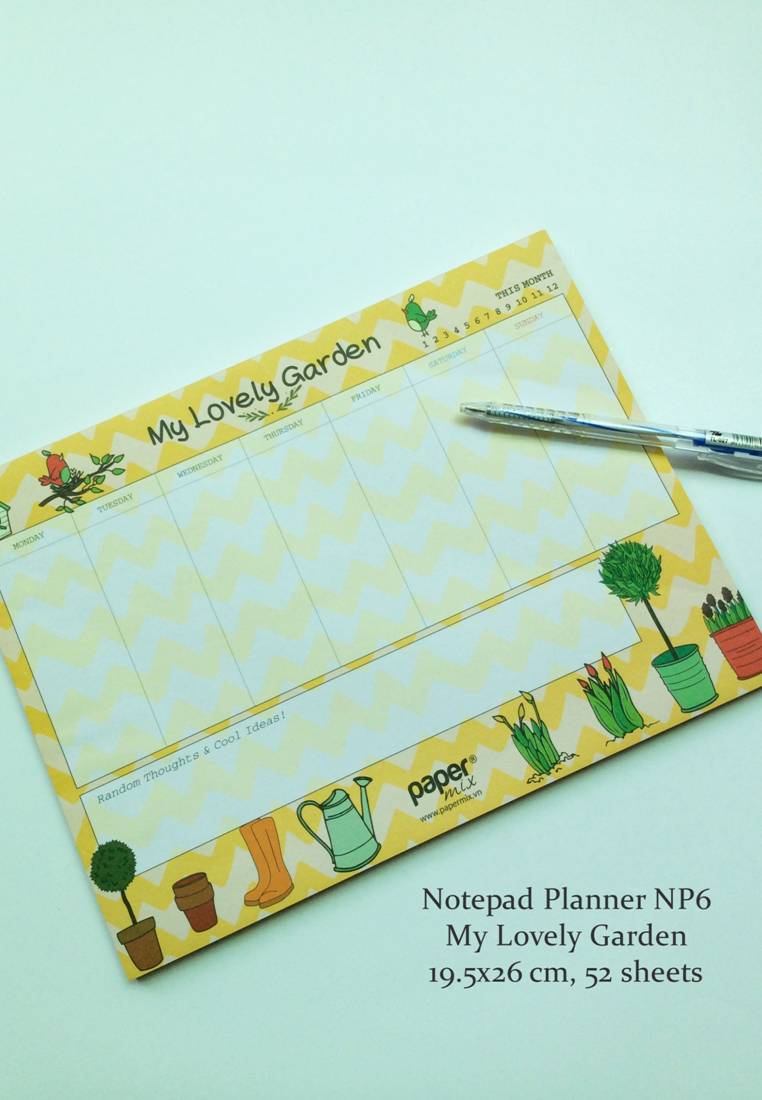 Notepad Planner My Lovely Garden - NP6