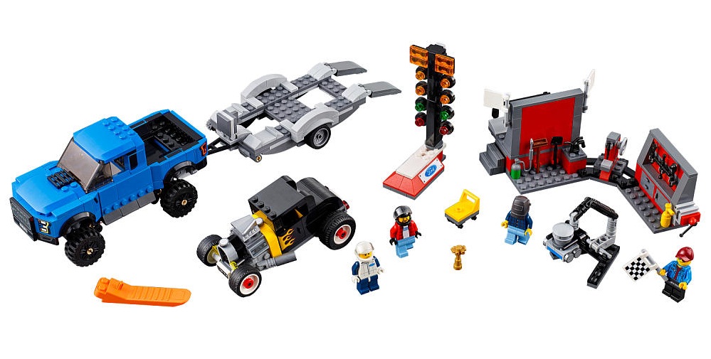 Mô Hình LEGO Speed Champions - Xe Đua Ford F-150 Raptor Và Ford Model A Hot Rod 75875
