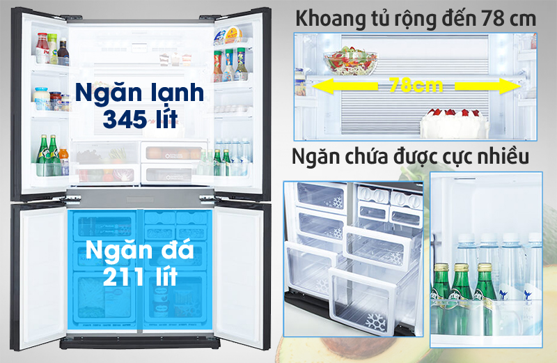 Tủ Lạnh Inverter Sharp SJ-FX630V-ST (626L)
