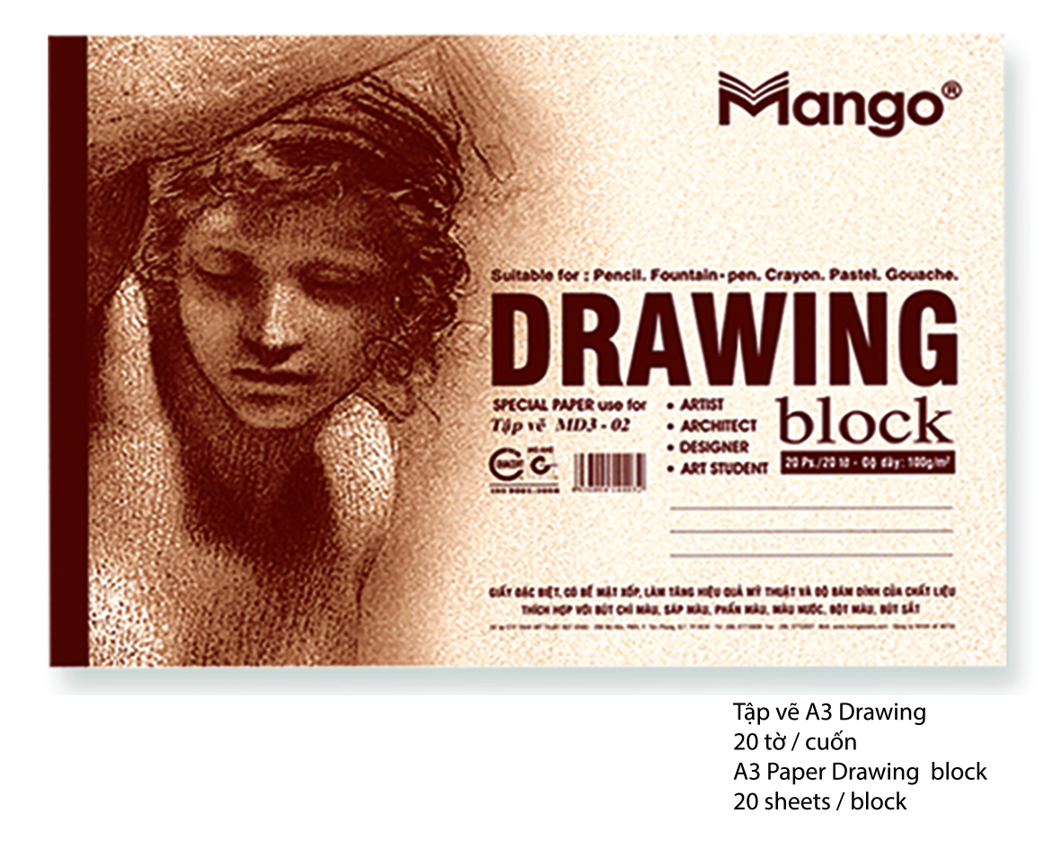 Tập Vẽ A3 Drawing MANGO - TVA3 DR