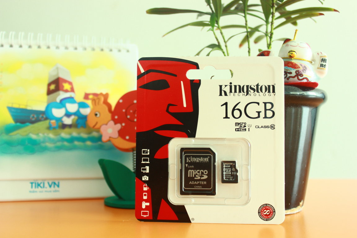 Thẻ nhớ MicroSD Kingston 16GB Class 10