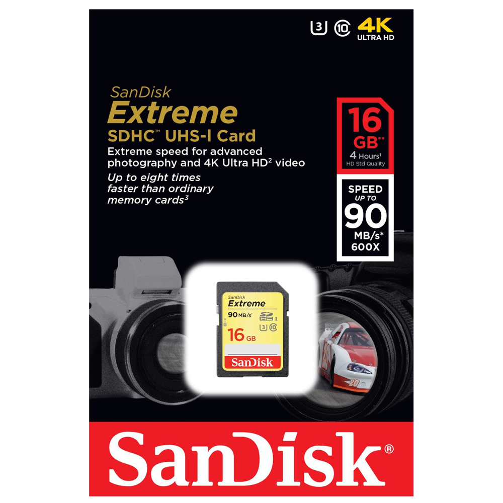 Thẻ Nhớ SDHC Extreme SanDisk 16GB 90MB/s