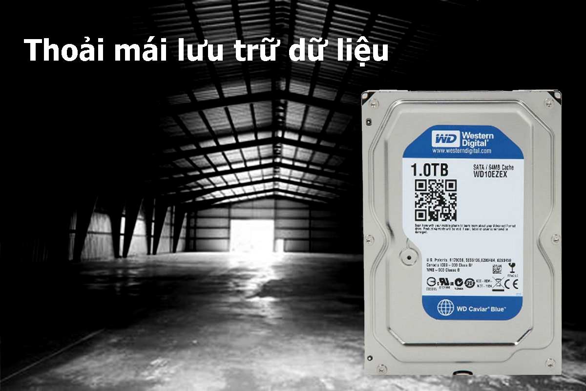 Ổ Cứng Trong WD Blue™ 1TB/64MB/7200rpm/3.5 - WD10EZEX