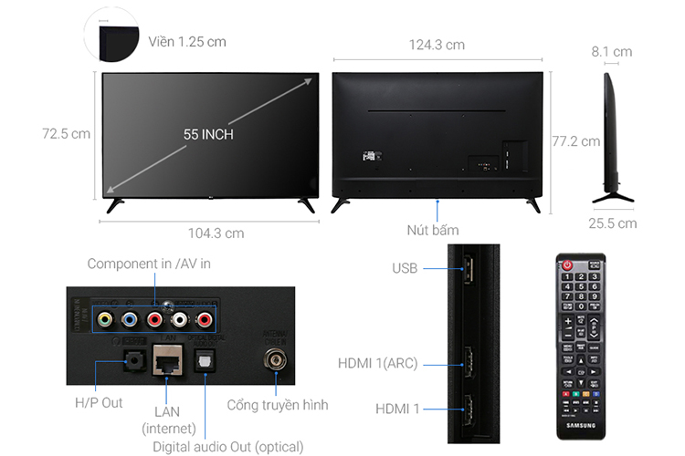 Smart Tivi LG 55 inch Full HD 55LJ550T