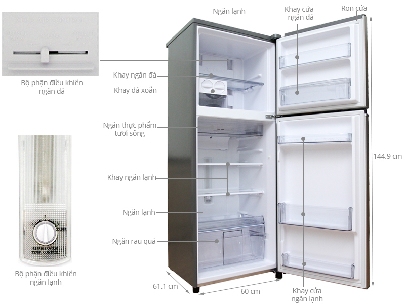 Tủ Lạnh 2 Cửa Panasonic NR-BL267PSVN (260L)