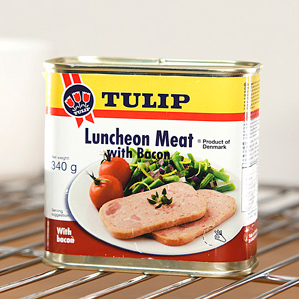 Thịt Hộp Tulip Luncheon Meat 15% Bacon 340g