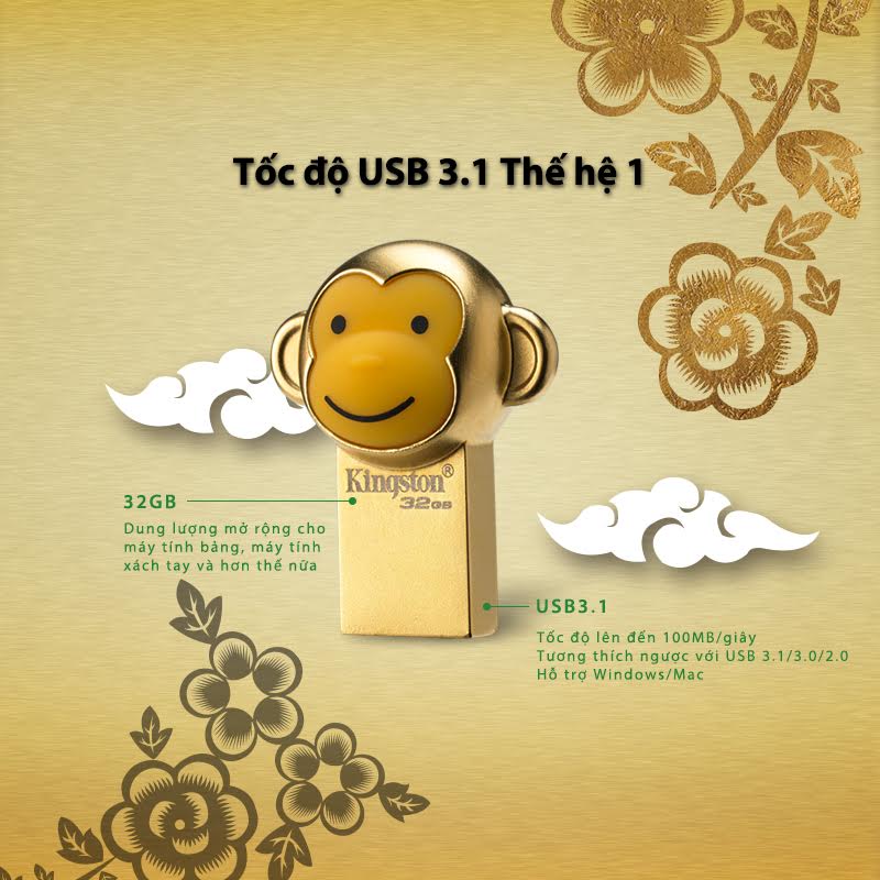USB Kingston Chinese Zodiac Monkey Type-C