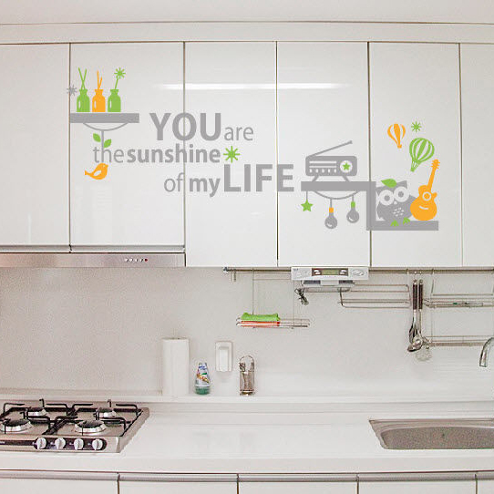 Decal Dán Tường NineWall You Are The Sunshine DF010