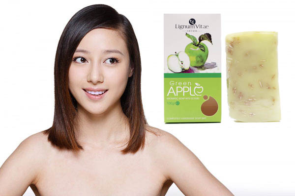 Xà Bông Thiên Nhiên Tẩy Tế Bào Chết - Táo Xanh Lignum Vitae Green Apple (100g) - 0002-z